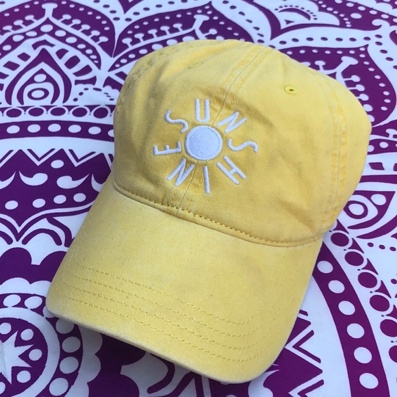 aerie Accessories - Aerie Embroidered Sunshine Ball Cap Hat